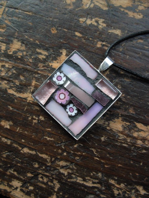 Pink Pendant for October Birthdays by Margaret Almon