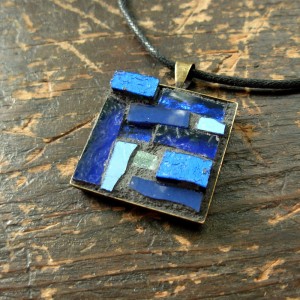 Sapphire Blue Pendant by Margaret Almon.