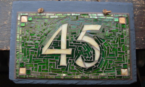 Mosaic 45 for our own house, by Margaret Almon and Wayne Stratz