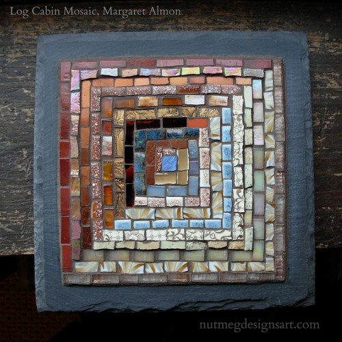 Log Cabin in Copper and Cream by Margaret Almon