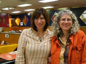 Cate, my adventurous sister, and me at the West Main Diner the day she left for South Africa