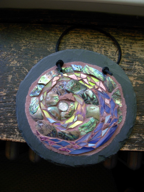 Deborah Darlington Purple Spiral Mandala by Margaret Almon