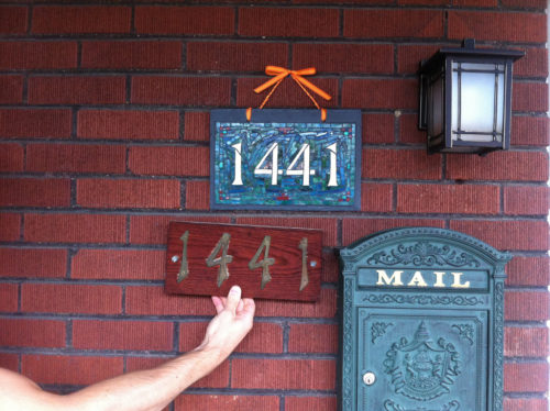 Nutmeg Designs House Number 1441 Before and After