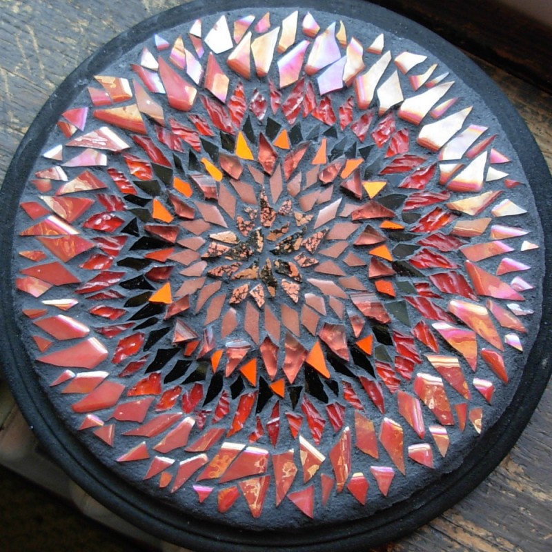 Red Blanket Flower Mandala by Margaret Almon