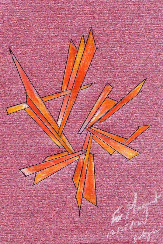 An Orange Christmas Doodle by Wayne Stratz