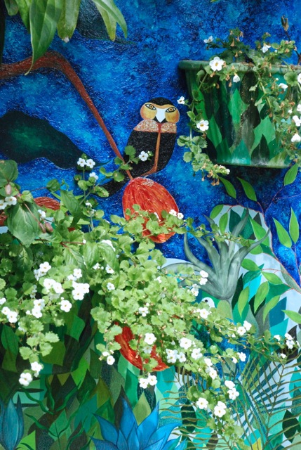 One of Suzi Beber's Paintings Come to Life in the Garden.