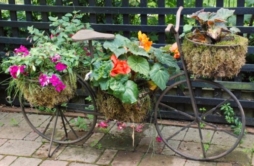 It's always nice to hop on the bike and go for a "garden ride." Photo by Suzi Beber.