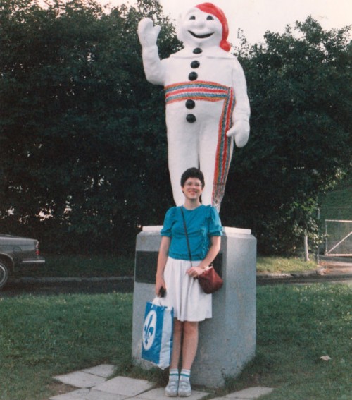 Margaret and Bonhomme de Neige, 1985.