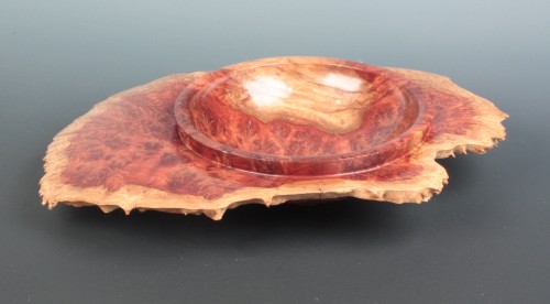 natural edge Red Mallee Burl Bowl