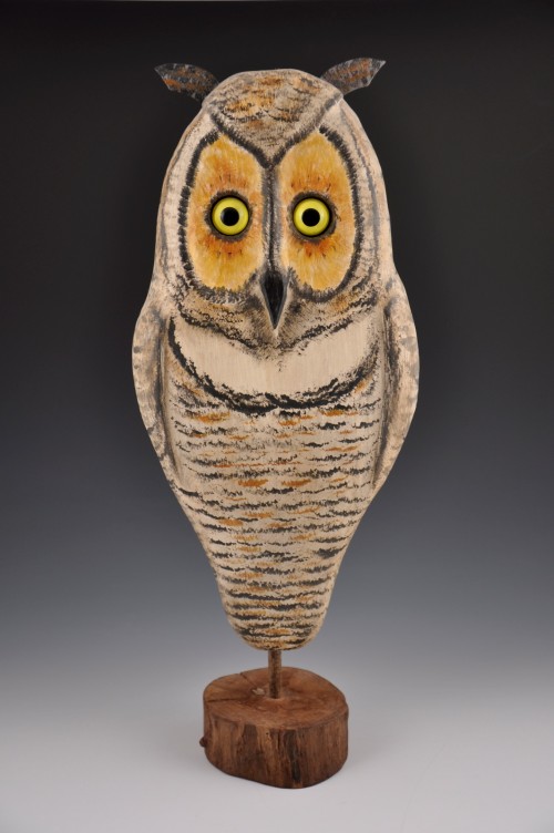 Ron Dombrowski Wood Carving Owl