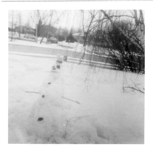 My Snow Man March 8, 1975 in Edmonton, AB