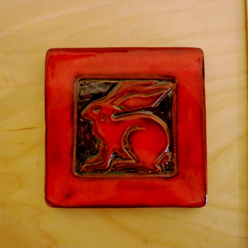 Orange Rabbit Tile from Goggleworks, Reading, PA. 