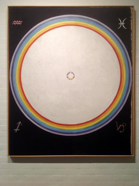 Hilma af Klint: Group IX/UW, No. 38, The Dove, No. 14, 1915, 154 × 128.5 cm, Oil on canvas. Foto: Henrik Grundsted. Courtesy: Stiftelsen Hilma af Klints Verk.