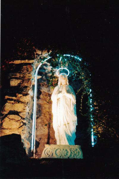 Blue Neon Madonna in Dunmore, PA. Photo by Margaret Almon