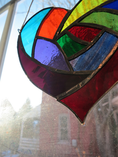 Rainbow Heart by Wayne Stratz.