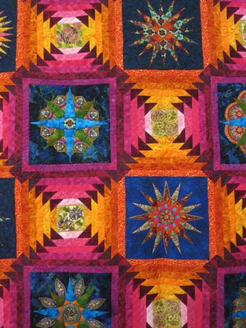Escape Routes Quilt by Marie du Toit of South Africa. Photo by Wayne Stratz at Pennsylvania Quilt Extravaganza(2014).