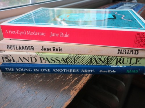 Books by Jane Rule, Canadian Author.