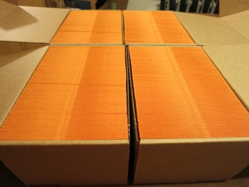 Orange Envelopes from French Paper.
