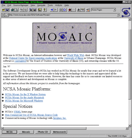 Mosaic Browser 25th Anniversary