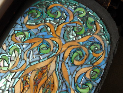 Mosaic Interpretation of Suzi Beber's Tree of Life by Nutmeg Designs