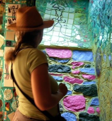 Margaret Almon at Magic Gardens. Photo by Joanne Leva Mosemann.