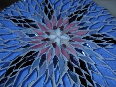 Morning Glory Mosaic Mandala by Margaret Almon.