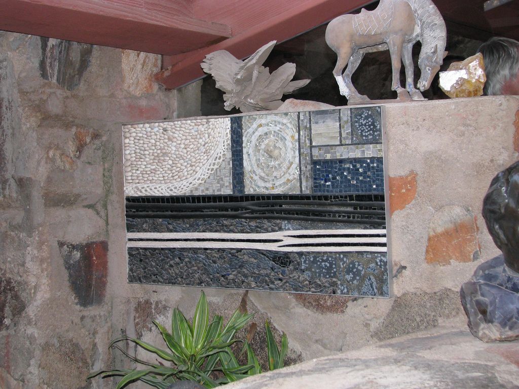 Mosaic at Taliesin West by Clare Booth Luce