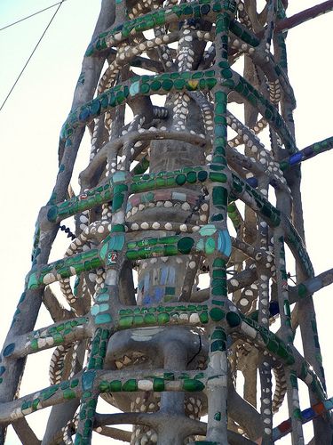 Detail of Rodia's Watts Towers via marypcb on Flickr