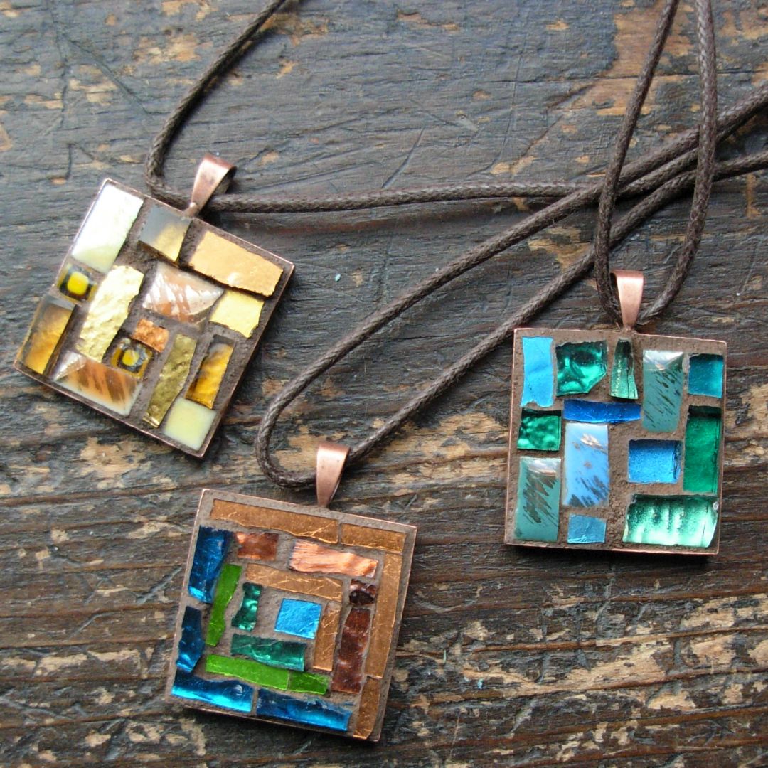 Mosaic Pendants by Margaret Almon