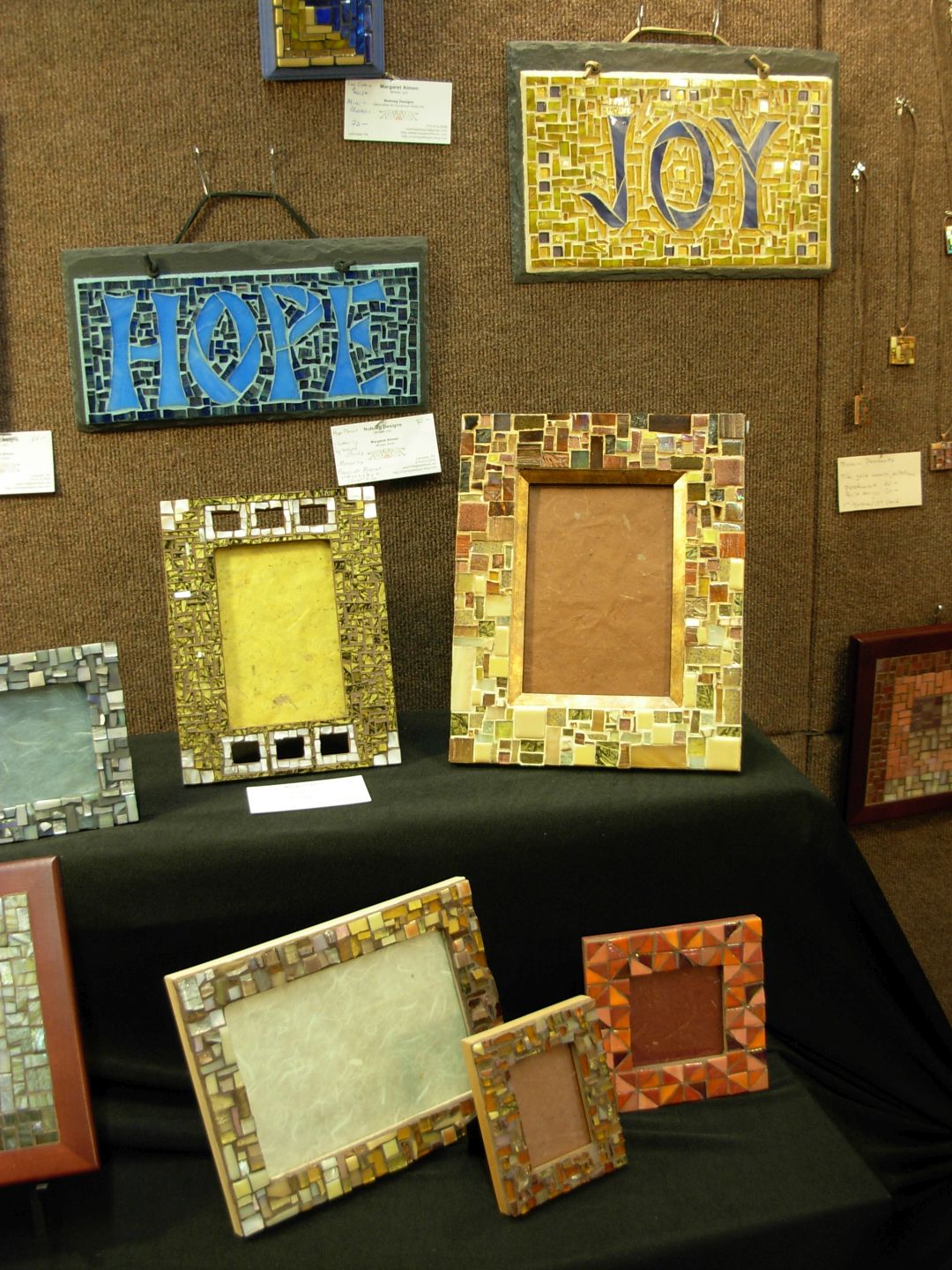 Margaret Almon Mosaics at the Nutmeg Designs Booth Margaret Almon Mosaics at the Nutmeg Designs Booth